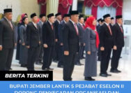 Bupati Jember Lantik 5 Pejabat Eselon II Dorong Penyegaran Organisasi dan Percepatan Pembangunan